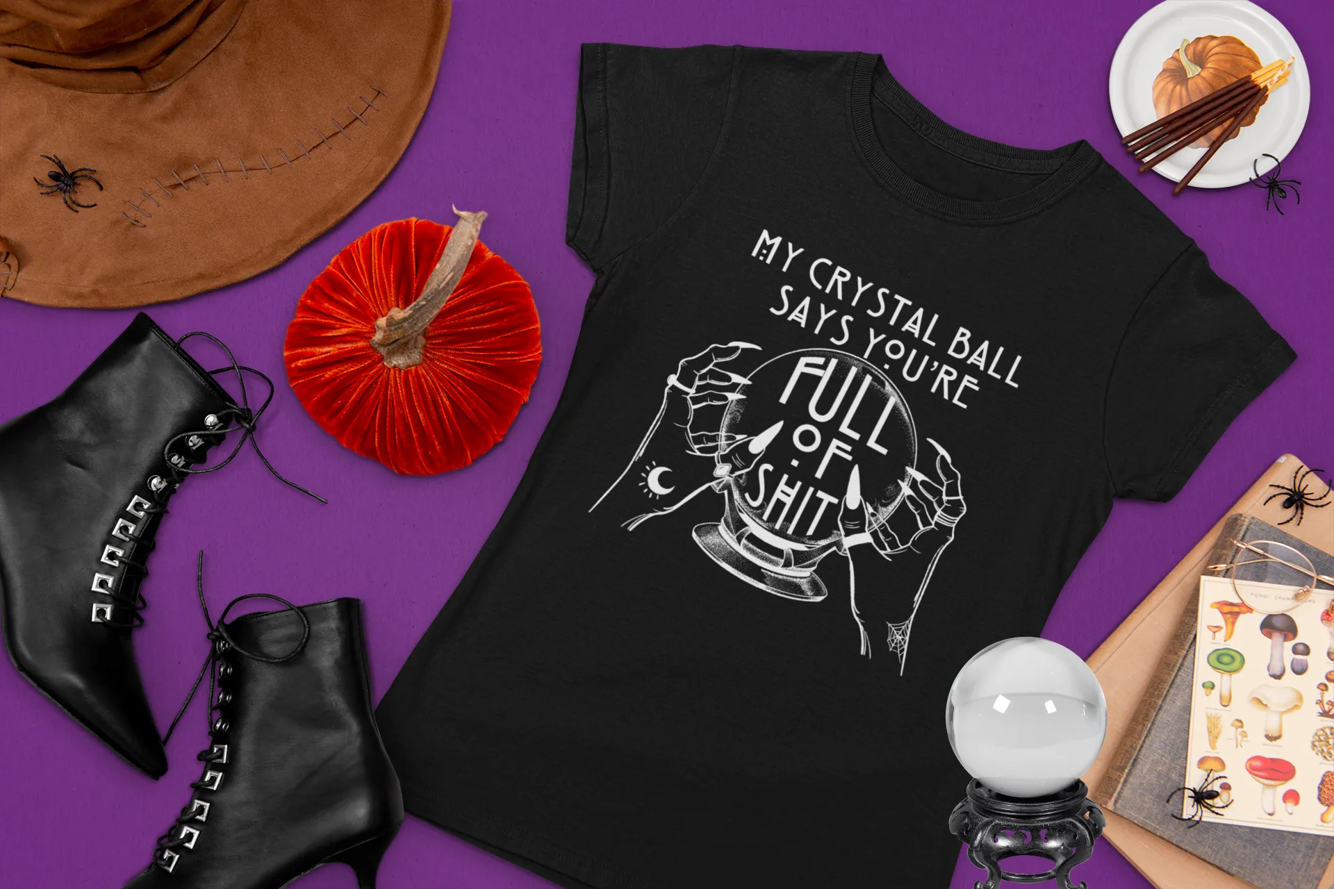 "My Crystal Ball Says" Witchy Tee - Unisex Shirt