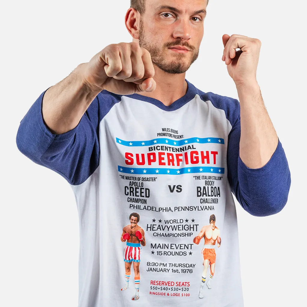 ROCKY SUPER FIGHT POSTER RAGLAN