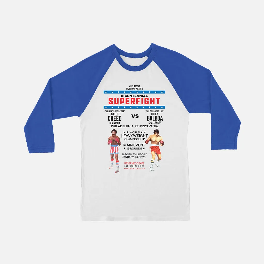 ROCKY SUPER FIGHT POSTER RAGLAN