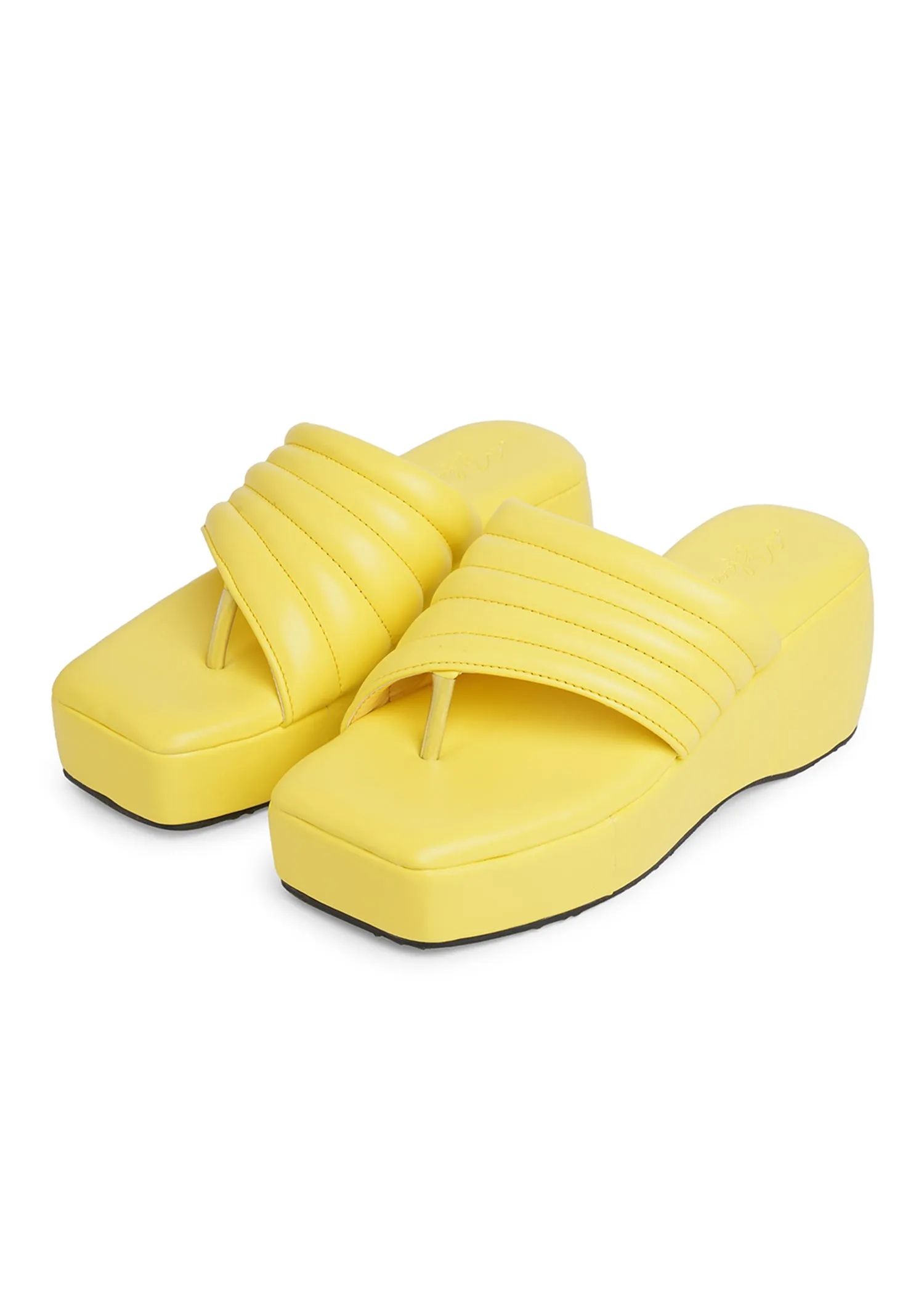 Sable Yellow Platform flats