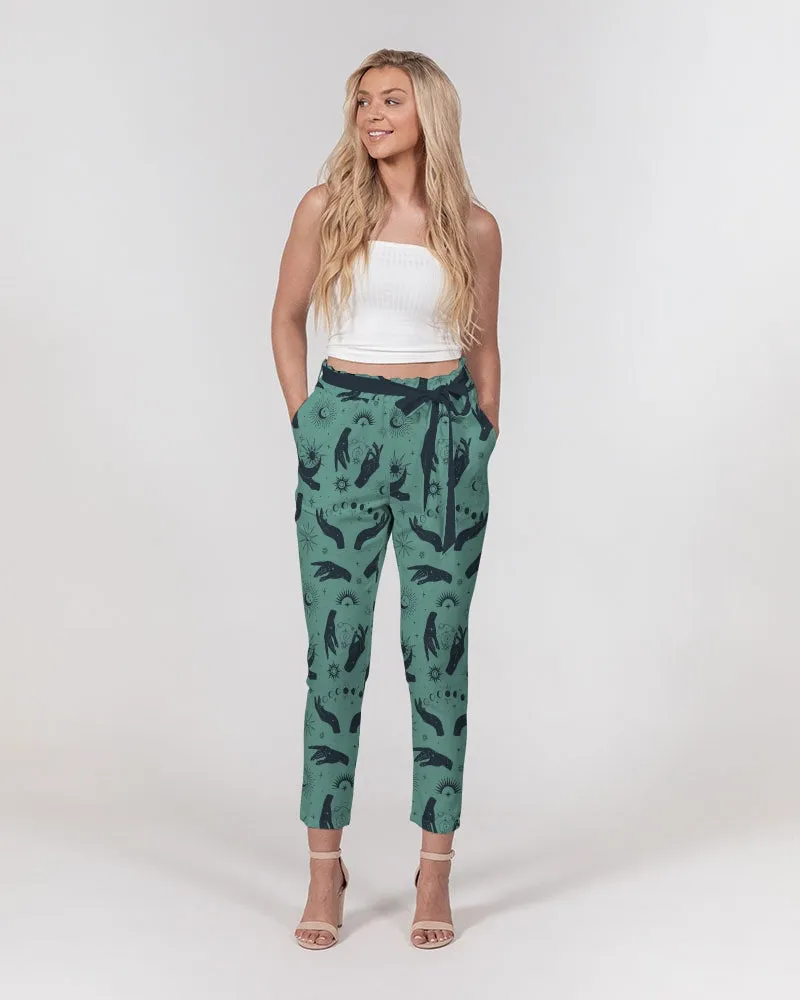 Sage Witch Women's Belted Tapered Pants