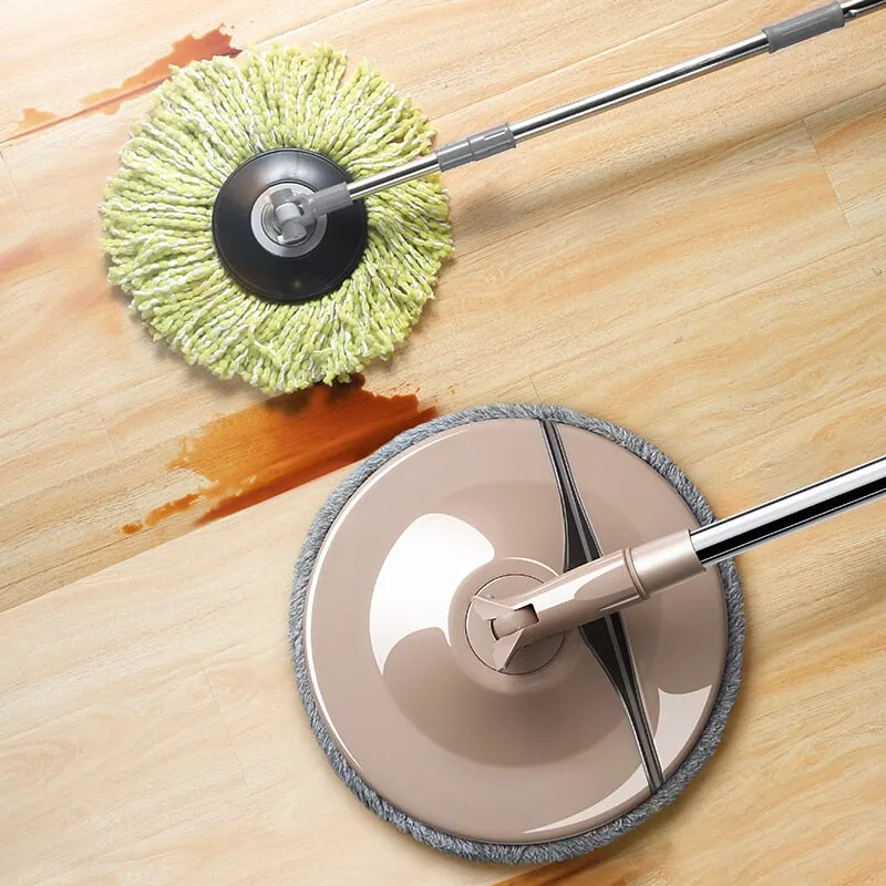 Self Clean Round Lazy Mop With Bucket - Jennyhome