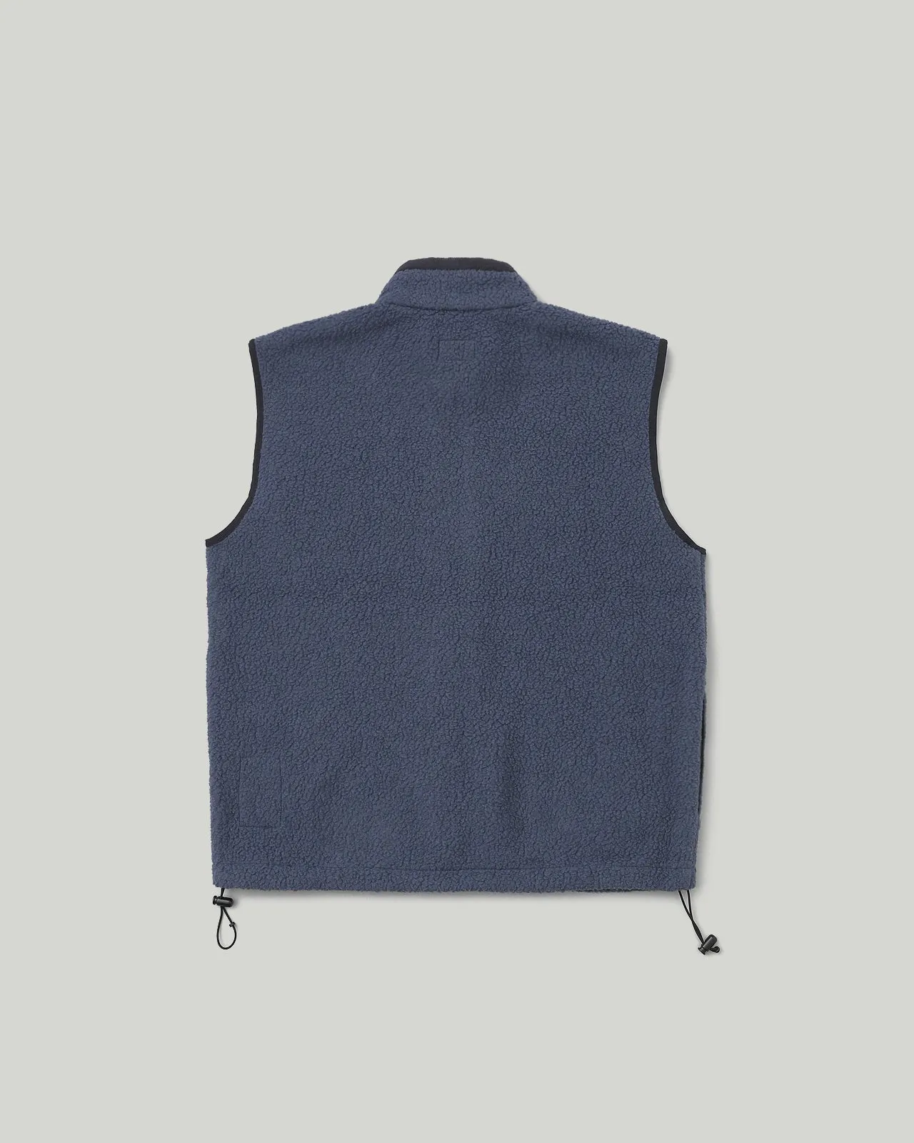 Sherpa Zip Up Vest Faded Navy