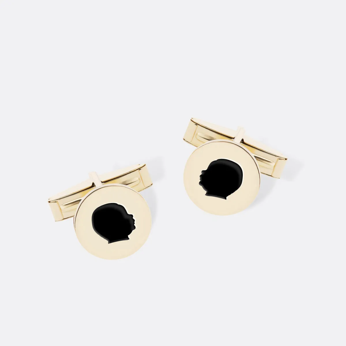 Silhouette Gold Cufflinks