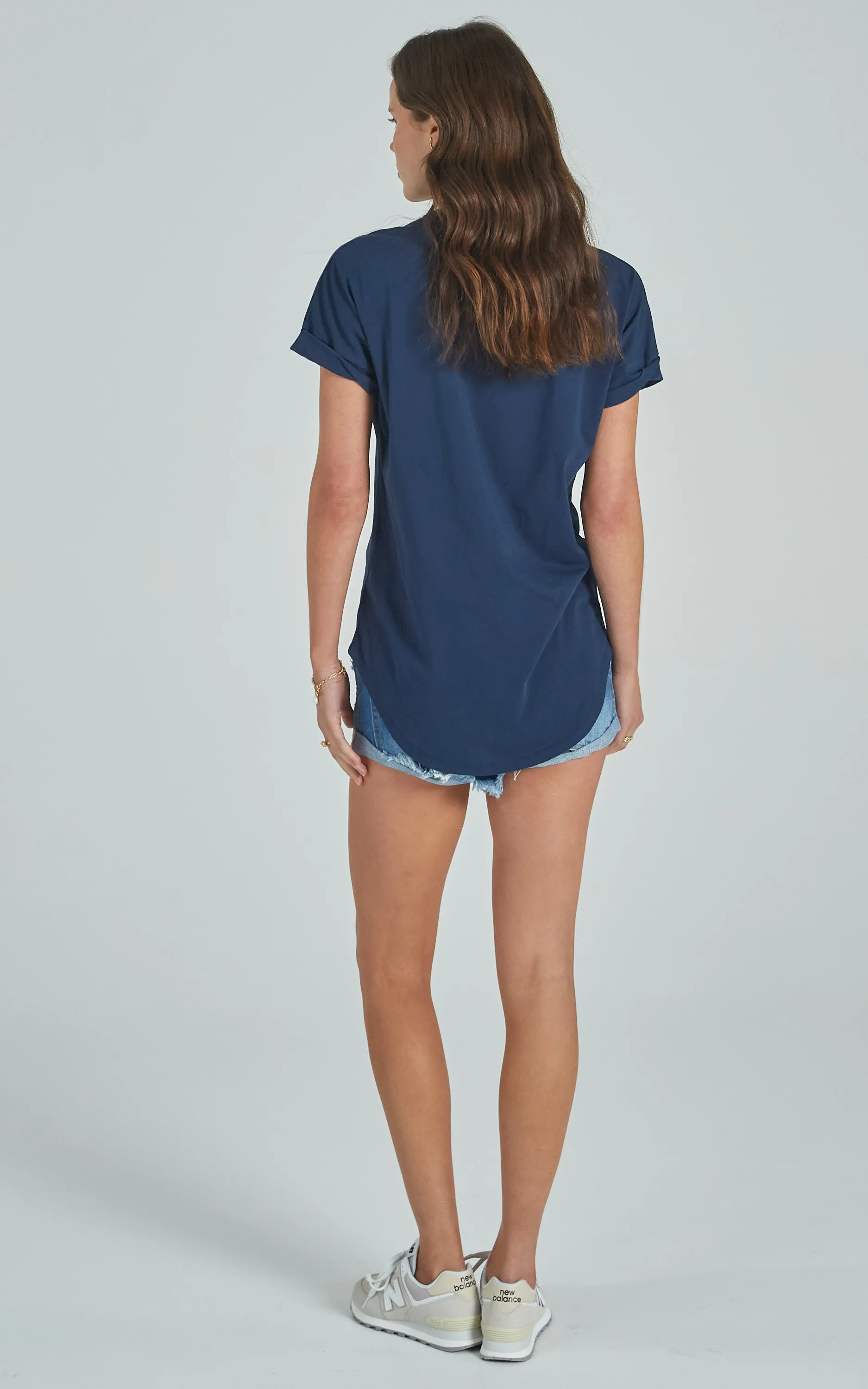 Slouchy Navy Tee