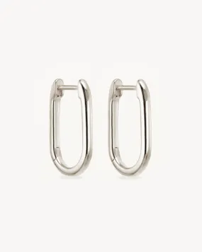 Sterling Silver Journey Hoops