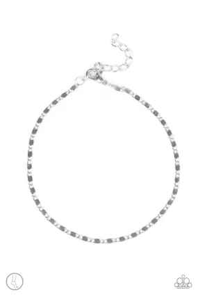 Sun-Kissed Radiance - Silver Paparazzi Anklet