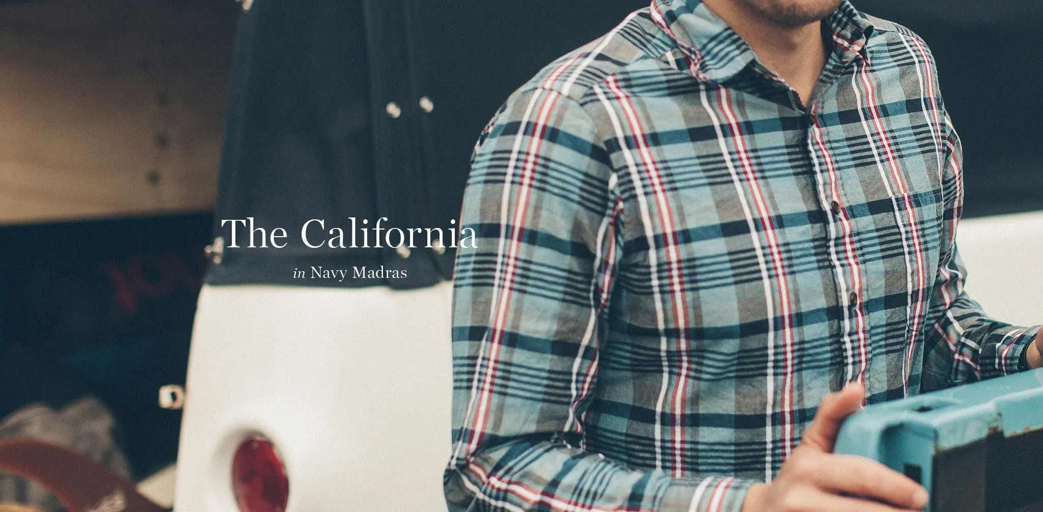 The California in Navy Madras