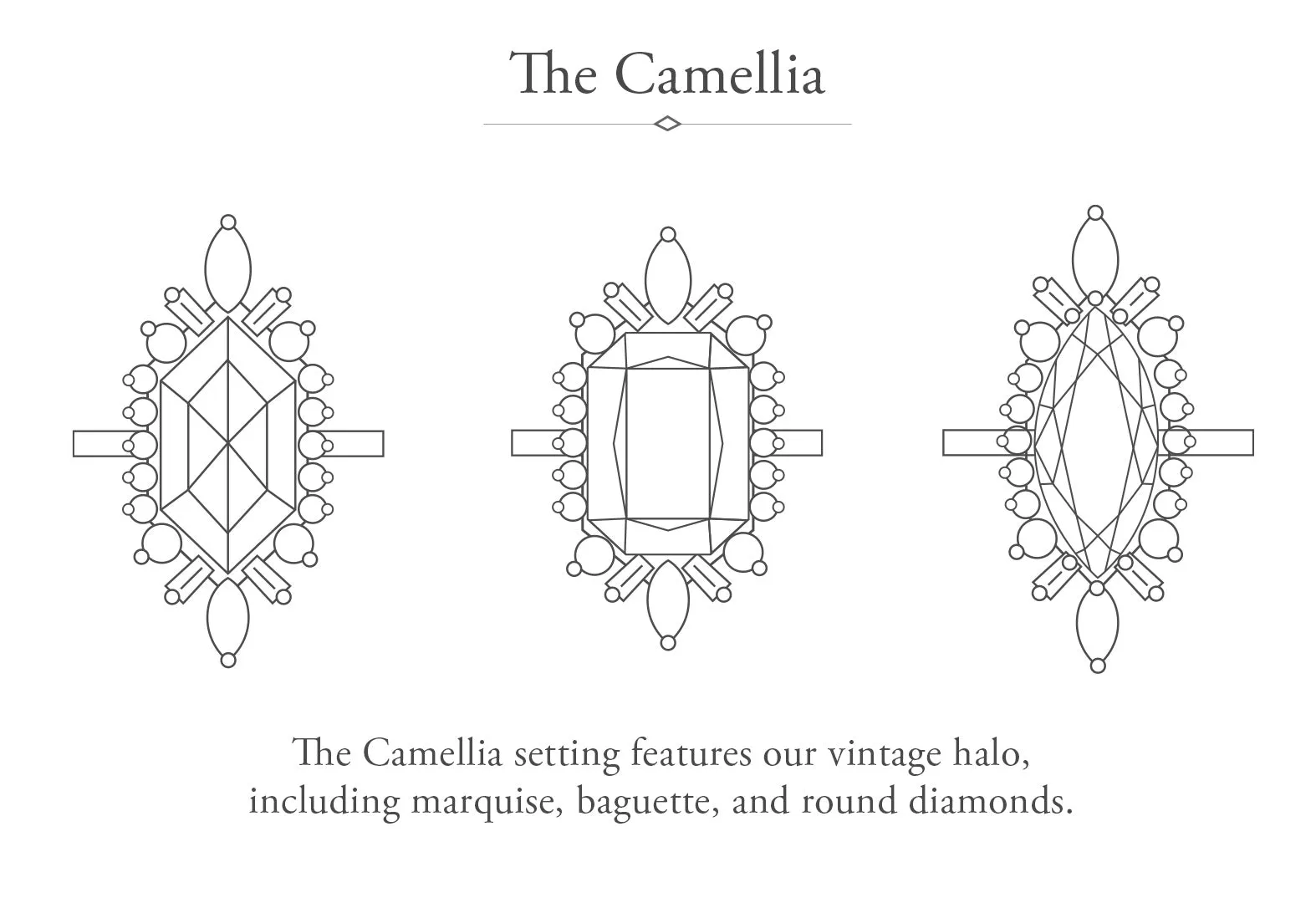 The Camellia Ring with a .42ct Cushion-Cut Red Diamond