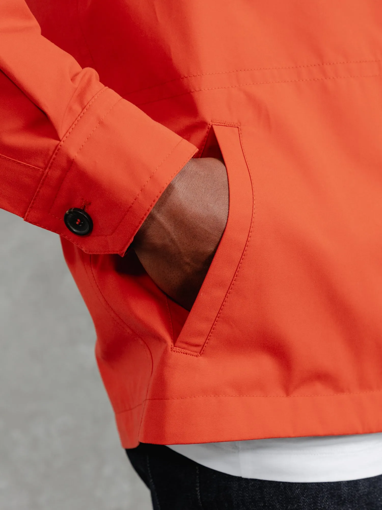 The Ventile® Piccadilly Shacket - Brick Orange