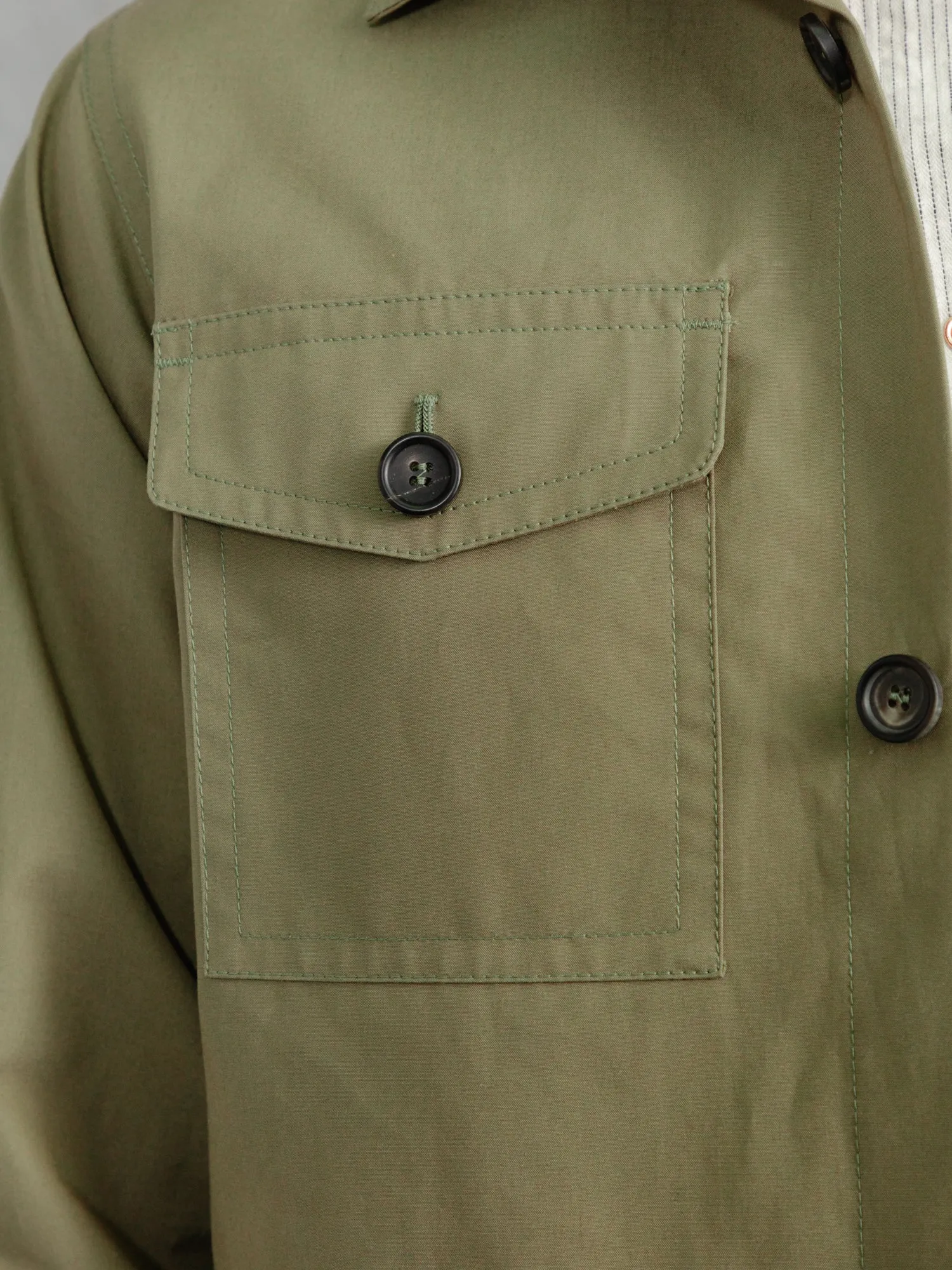 The Ventile® Piccadilly Shacket - Sage