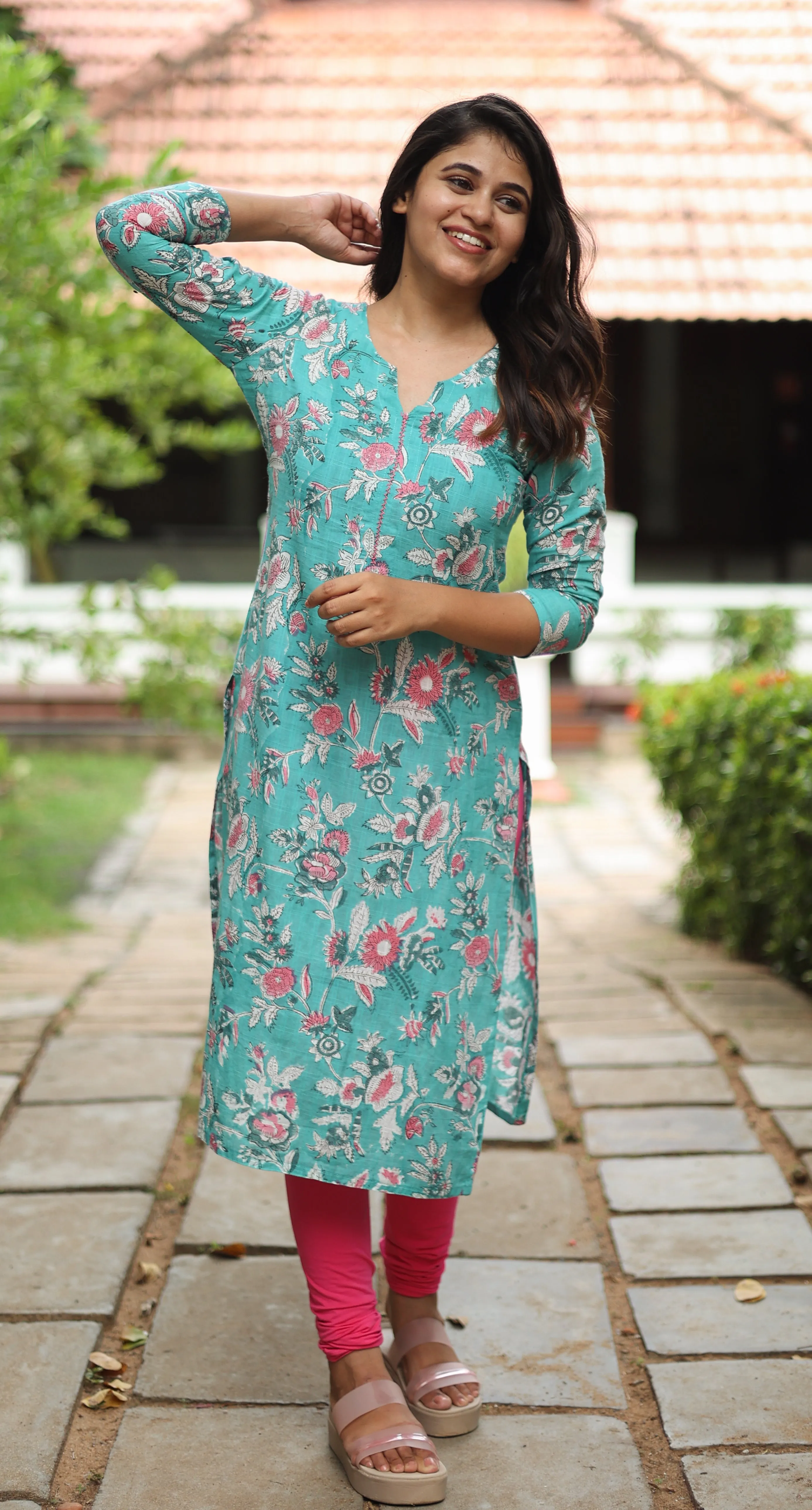 Vinitha Aqua Green