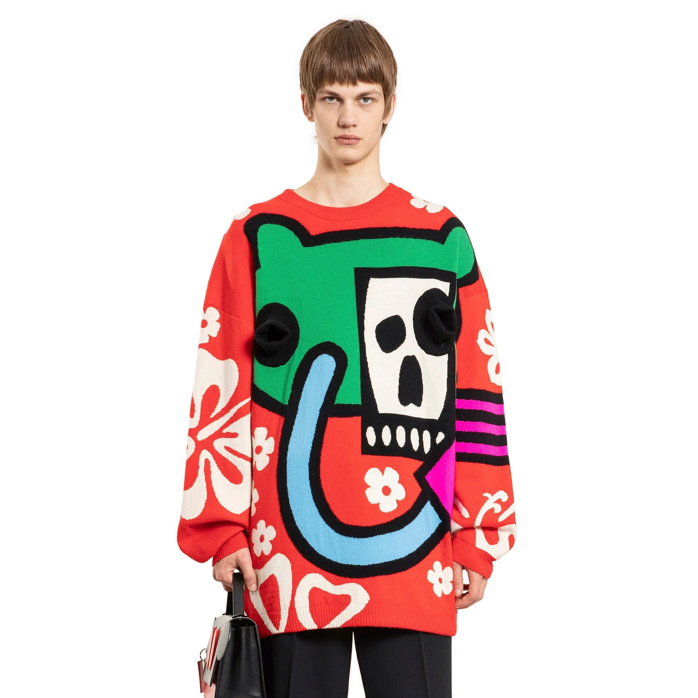 WALTER VAN BEIRENDONCK MAN RED KNITWEAR