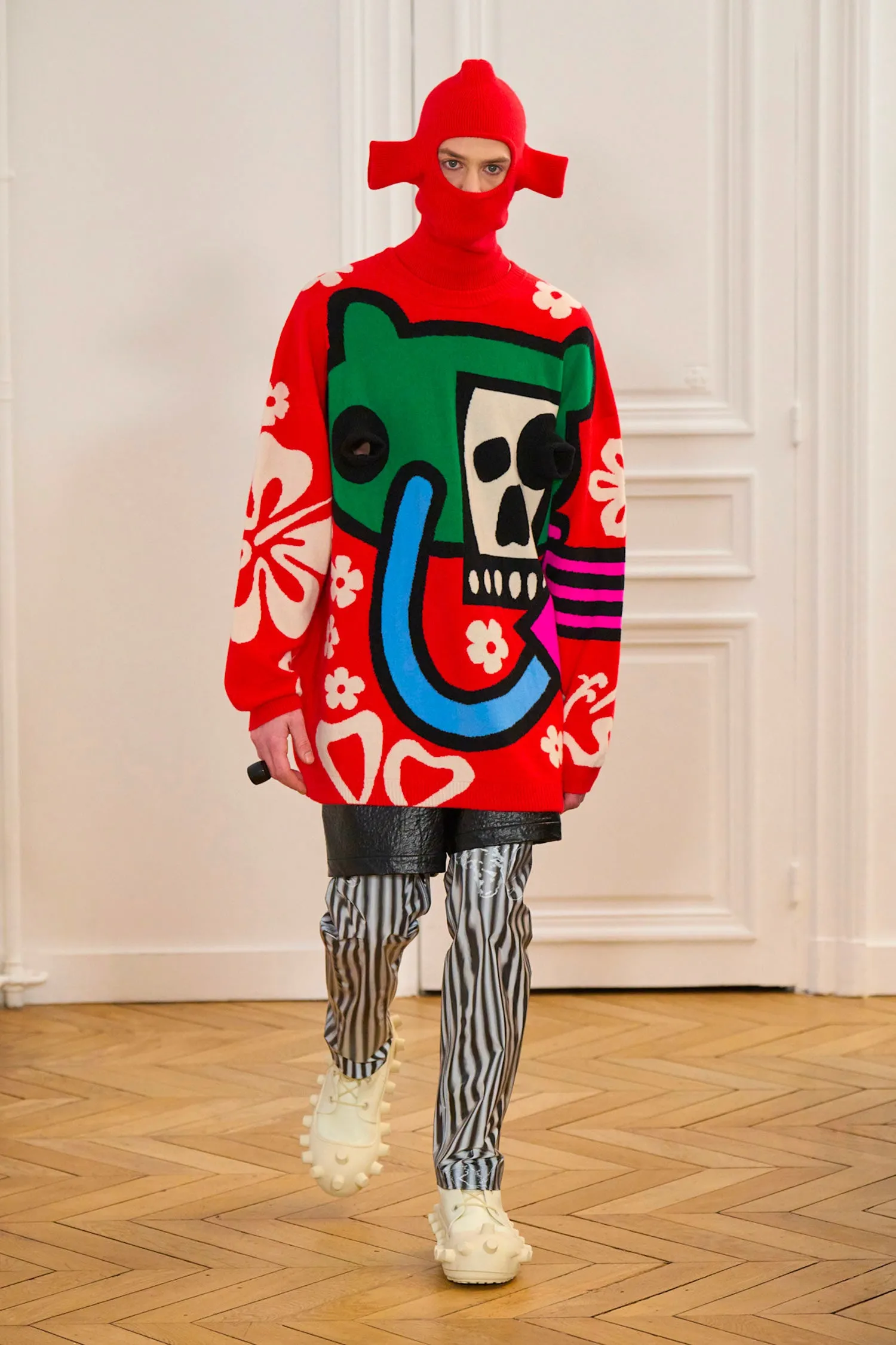 WALTER VAN BEIRENDONCK MAN RED KNITWEAR