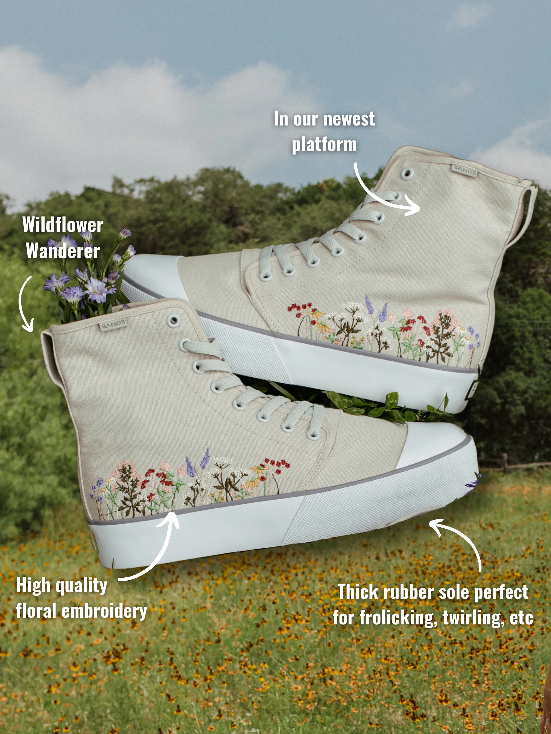 Wildflower Wanderer Platform High Top