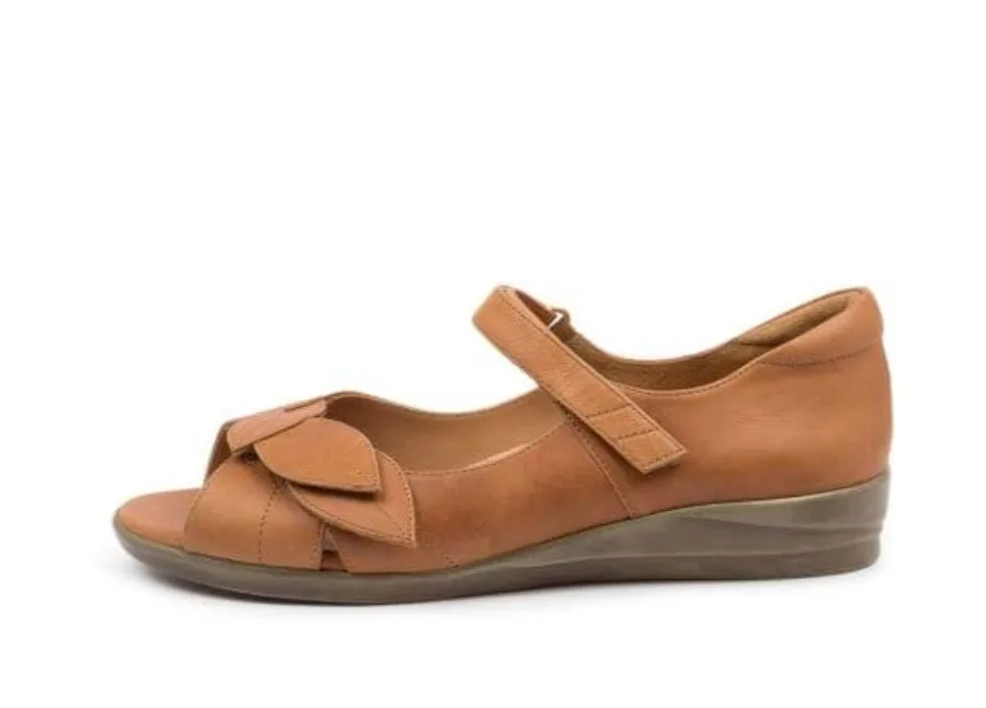 Ziera Disco Tan Leather Sandal