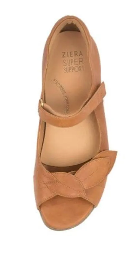 Ziera Disco Tan Leather Sandal