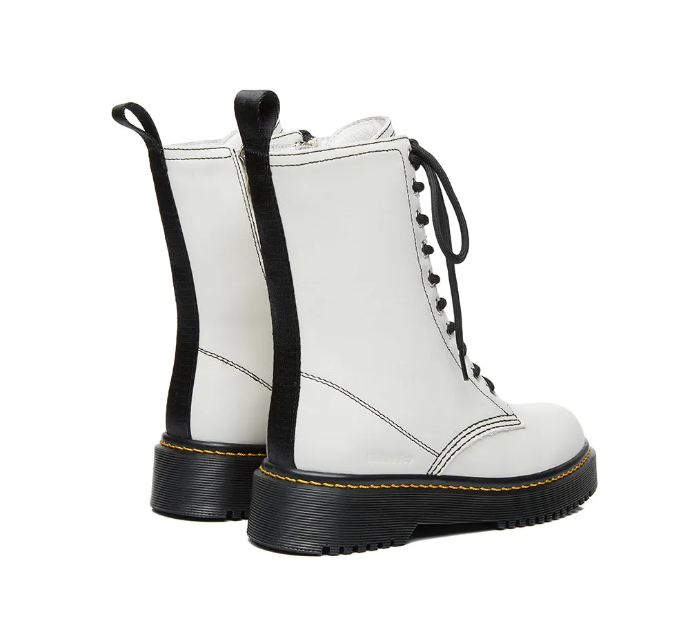 Zip Up Chunky Boots Sheila