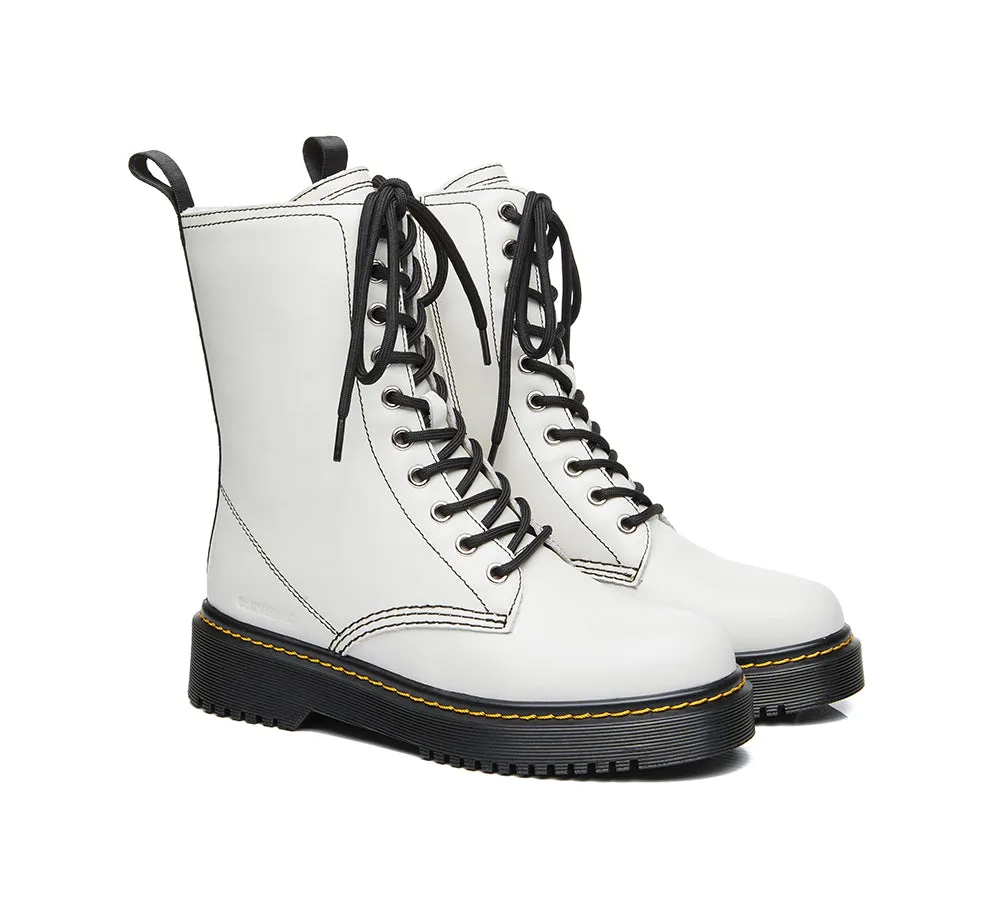 Zip Up Chunky Boots Sheila